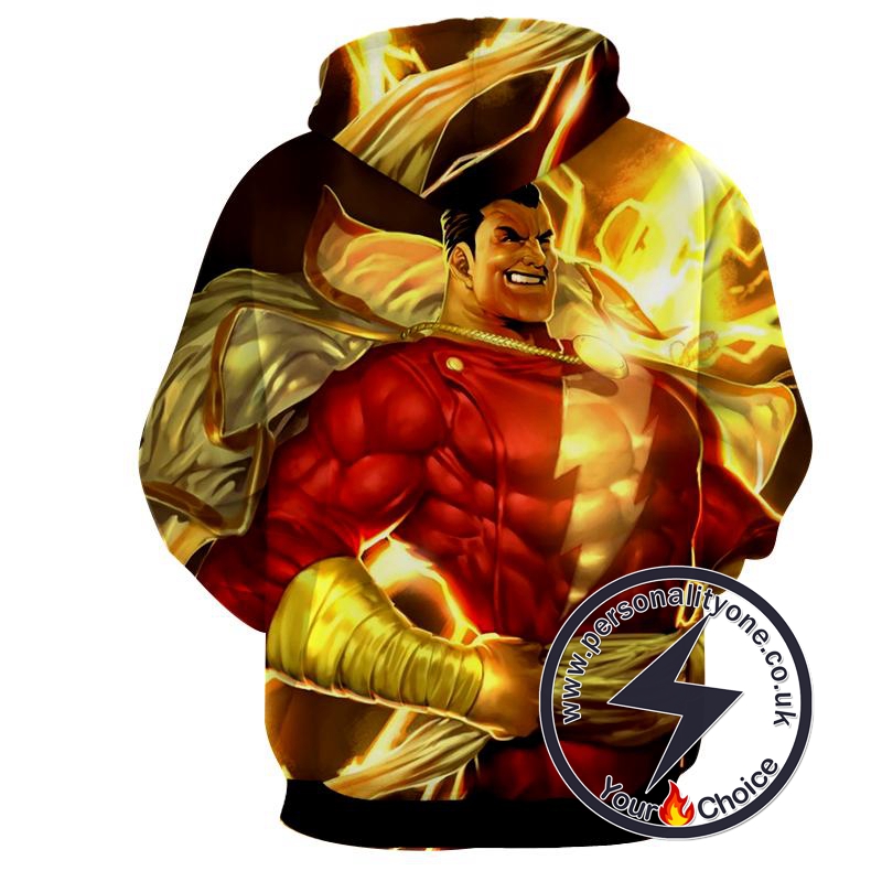 Bold Shazam - Shazam 3D - Shazam Hoodies